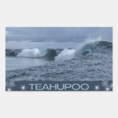 Teahupoo Rechthoekige Sticker (Voorkant)
