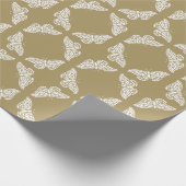 Teak Arts and Crafts Butterflies Cadeaupapier (Hoek)