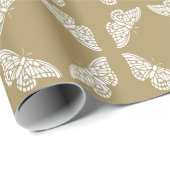 Teak Arts and Crafts Butterflies Cadeaupapier (Rol Hoek)