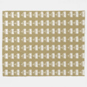 Teak Arts and Crafts Dragonflies Fleece Deken (Voorkant (Horizontaal))