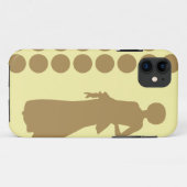 Teak Cream Neutrale Stippen Mode Case-Mate iPhone Case (Achterkant (horizontaal))