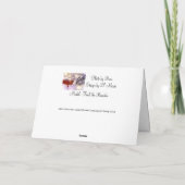 Teak de gebakken draak Merry en Bright Feestdagen Kaart (Achterkant)