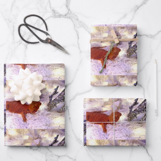 Teak de gevlekte drakenvrede op aarde inpakpapier vel (Voorkant)