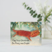 Teak het Briefkaart voor kerstmis in de brede draa (Staand voorkant)