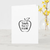 TEAK/LOVE/INSPIRE **BIEDDAG VAN DE LERER** KAART (Gele Bloem)