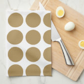 Teak Neutraal Stippen Theedoek (Quarter Fold)