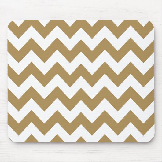 Teak Neutral Chevron Muismat (Voorkant)
