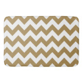 Teak Neutrale Chevrons Badmat (Voorkant)