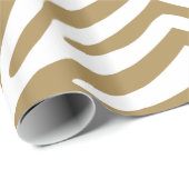 Teak Neutrale Zebra Cadeaupapier (Rol Hoek)