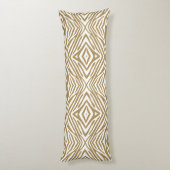 Teak Neutrale Zebra Lichaamskussen (Achterkant (Verticaal))