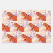Teak the Bearded Dragon & Silver Deer Antlers Inpakpapier Vel (Voorkant)