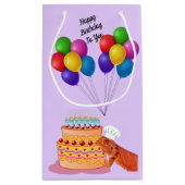 Teak the Beardie wenst je een fijne verjaardag Klein Cadeauzakje (Achterkant)