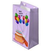 Teak the Beardie wenst je een fijne verjaardag Klein Cadeauzakje (Voorkant Gekanteld)