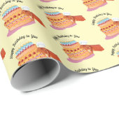 Teak the Birthday Beardie (Bearded Dragon) Cadeaupapier (Rol Hoek)