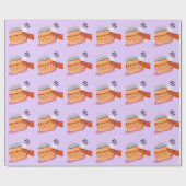 Teak the Birthday Beardie (Bearded Dragon) Cadeaupapier (Vlak)