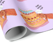 Teak the Birthday Beardie (Bearded Dragon) Cadeaupapier (Rol Hoek)