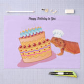 Teak the Birthday Beardie (Bearded Dragon) Tissuepapier (Craft)