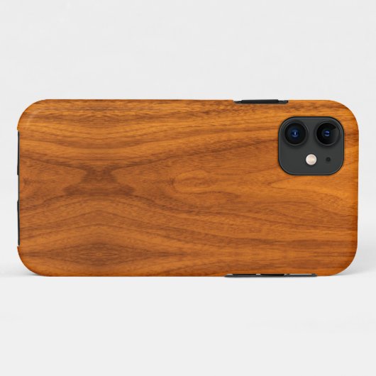 Teakfineer houtnerfstijl Case-Mate iPhone case (Achterkant (horizontaal))
