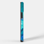 Teal Abalone Schelp Schildering iPhone Hoesje (Rechterkant)