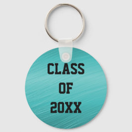 Teal Afstudeersleutelhanger Klas van 20xx Sleutelhanger