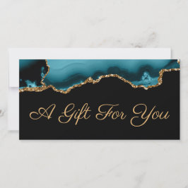 teal agaten cadeaubon