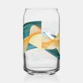 Teal and Orange Game day Blikvorm Glas (Rechts)