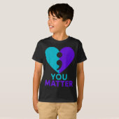 Teal And Purple Suicide Awareness Shirt You Semico (Voorkant volledig)