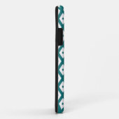 Teal and white diamond pattern Case-Mate iPhone case (Achterkant/rechts)