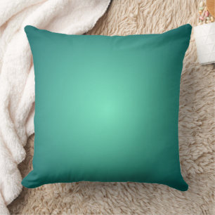 Teal Aquamarijn Verlopen Design Kussen
