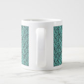 TEAL ARGYLE BREISEL Grote Witte Mok (Achterkant)
