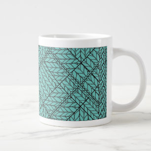 TEAL ARGYLE BREISEL Grote Witte Mok