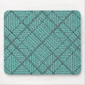TEAL ARGYLE GEBREIDE Muismat (Voorkant)