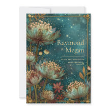 Teal Astrantia Glow Emerald Hemelbruiloft