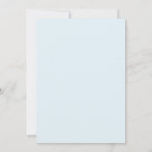 Teal Azure Painterly Coastal Wedding Kaart (Achterkant)