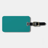 Teal bagtag bagagelabel (Voorkant horizontaal)