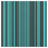 Teal Black Stripes Stof (Close Up)