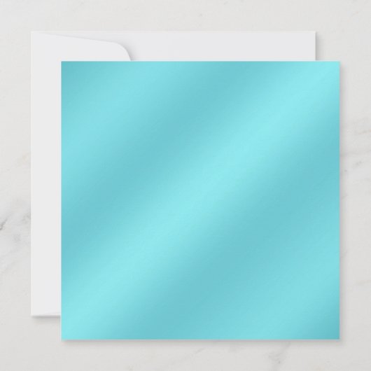 Teal Blauw Gouden 50ste Huwelijksjubileum Feest Kaart (Achterkant)