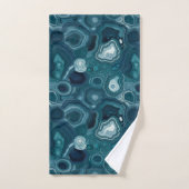 Teal Blauwe Agaat Steen Bad Handdoek (Handdoek)