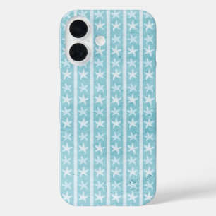Teal Blauwe Zeester Strand Telefoon Hoesje