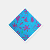 Teal Bloei Bries Servet (Hoek)