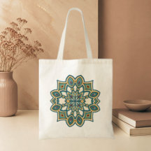 Teal Bloem Mandala