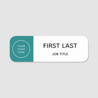 Teal Blok Logo Magnetische Naambadge Kliniek Kanto Naamplaatje