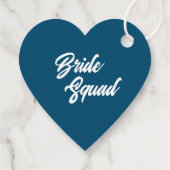 Teal Blue Bruidsmeisjes Team Bedankt Bedankjes Labels (Achterkant)