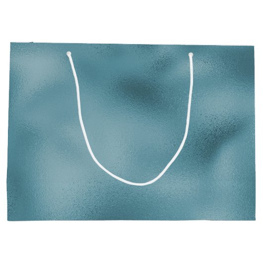 Teal Blue Bruiloft Groot Cadeauzakje (Achterkant)