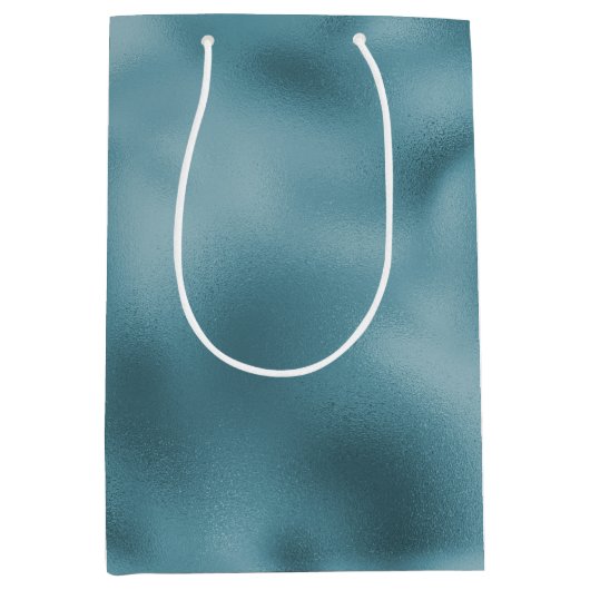 Teal Blue Bruiloft   Medium Cadeauzakje (Voorkant)