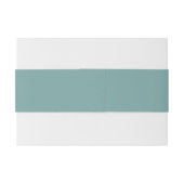 Teal Blue Green Invitation Belly Band Uitnodigingen Wikkel (Achterkant Voorbeeld)