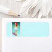 Teal Blue Margarita Martini Cocktail Diva Etiket (Insitu)