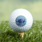 Teal Blue Purple Turtle Colorful Sea Turtle Golfballen (Insitu Shirt)
