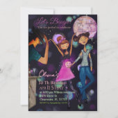 Teal & Blue Retro Disco 30th Birthday Invitation Kaart (Voorkant)