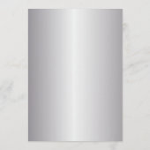 Teal Blue Silver Balloons Confetti New Year's Eve Kaart (Achterkant)